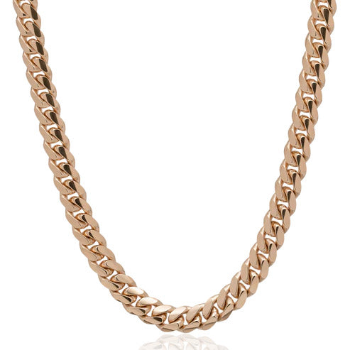 Solid Miami Cuban Chain Rose Gold