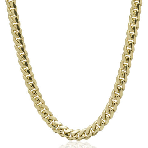 Solid Miami Cuban Chain Yellow Gold